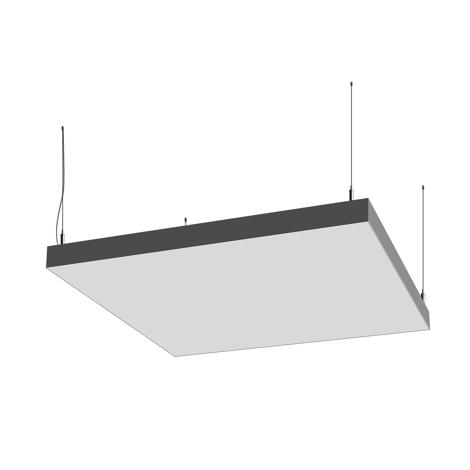 Cветодиодный фигурный светильник MS-BOX Квадрат 1500mm 300W 3000/4000/6000K - Изображение