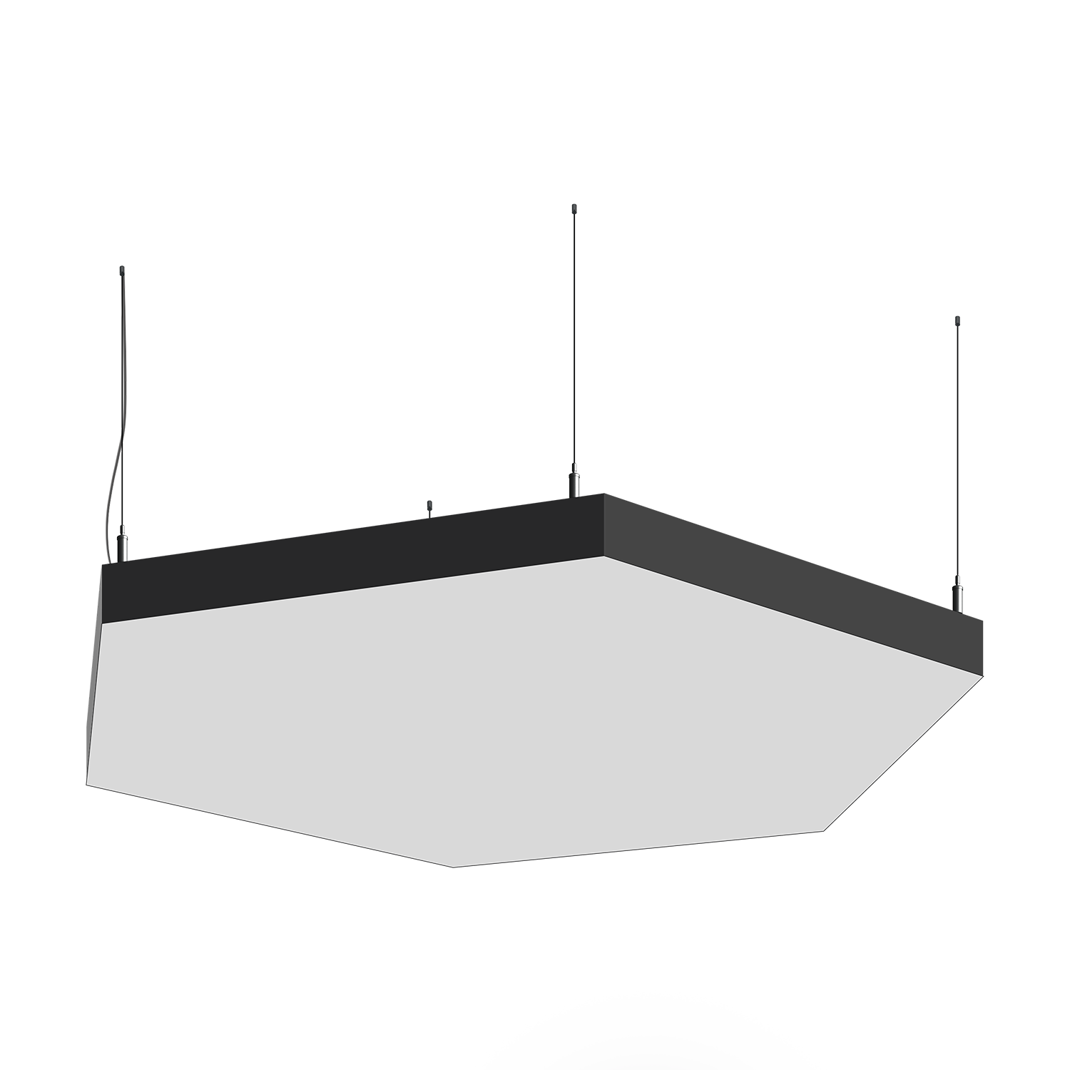 Cветодиодный фигурный светильник MS-HEX Гексагон 400mm 25W 3000/4000/6000K - Изображение