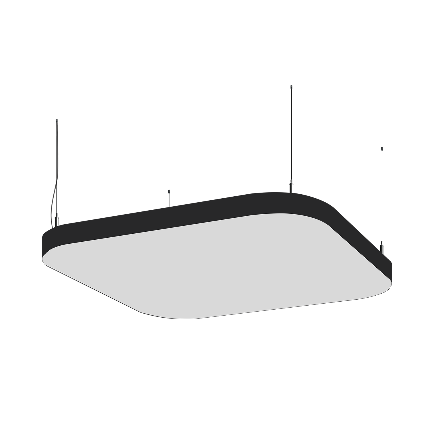 Cветодиодный фигурный светильник КВАДРО MS-Line 1000mm 145W 3000/4000/6000K - Изображение