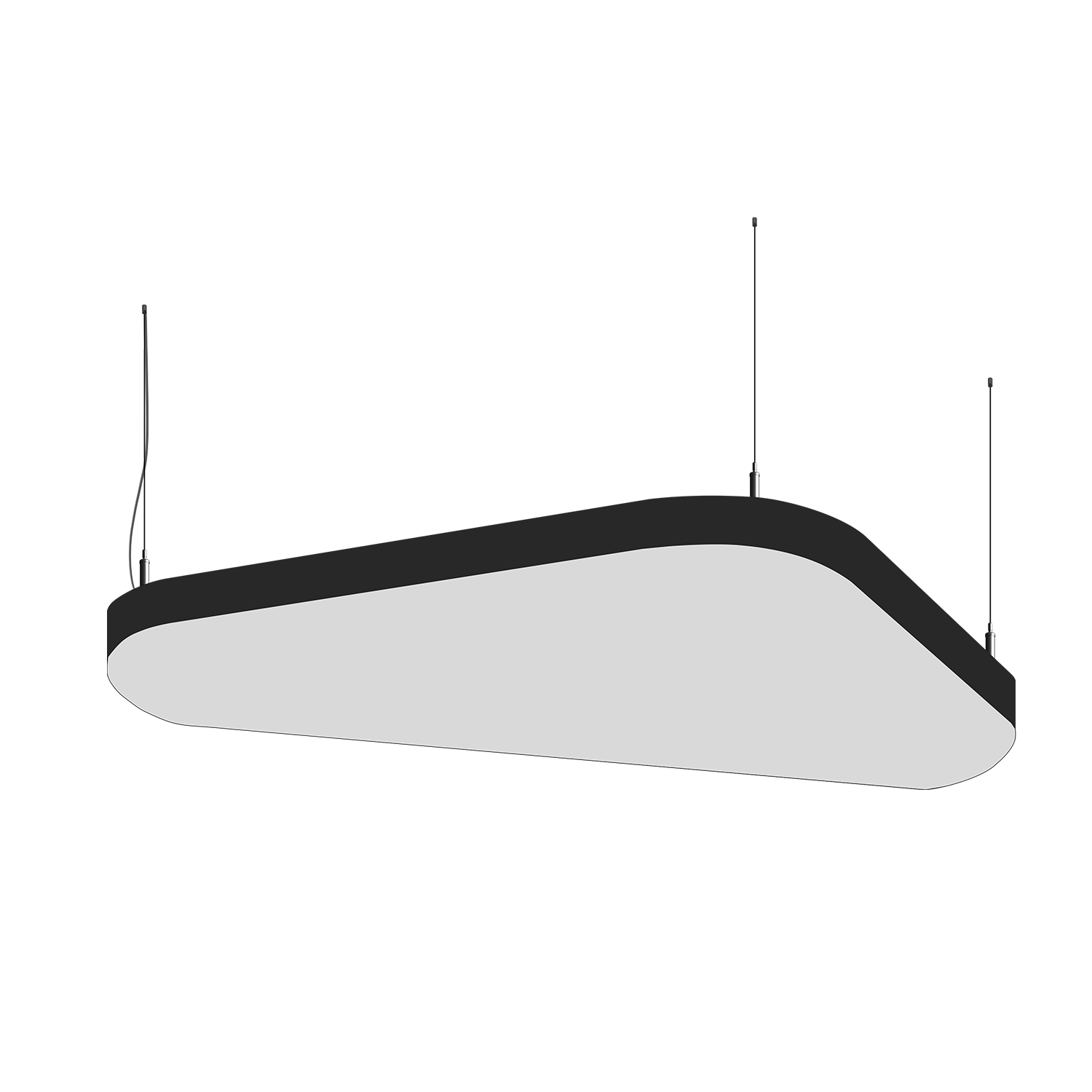 Cветодиодный фигурный светильник MS-SOFT TRIO Трингл 400mm 20W 3000/4000/6000K - Изображение
