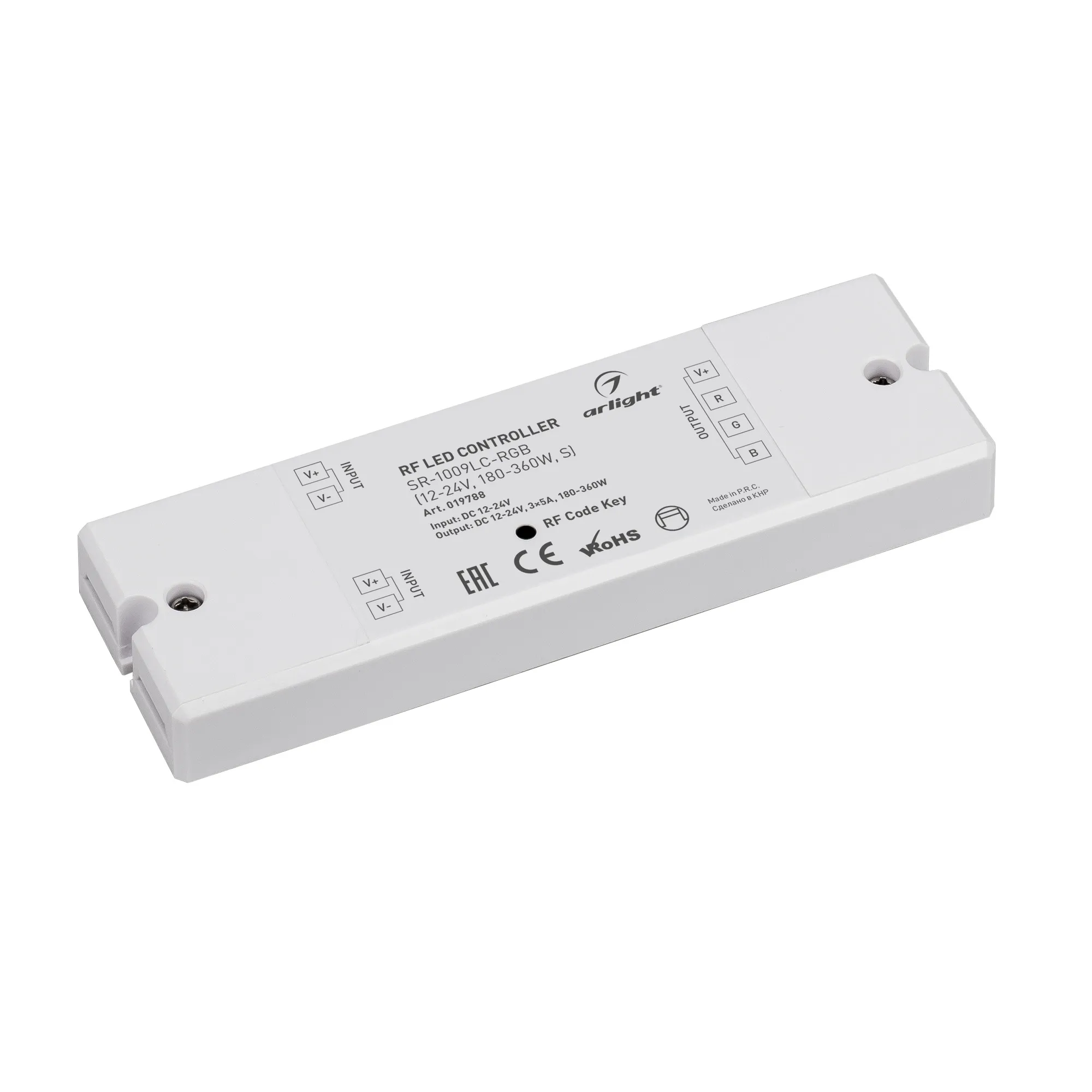 Контроллер SR-1009LC-RGB (12-24V, 180-360W, S) (Arlight, IP20 Пластик, 3 года) - Изображение