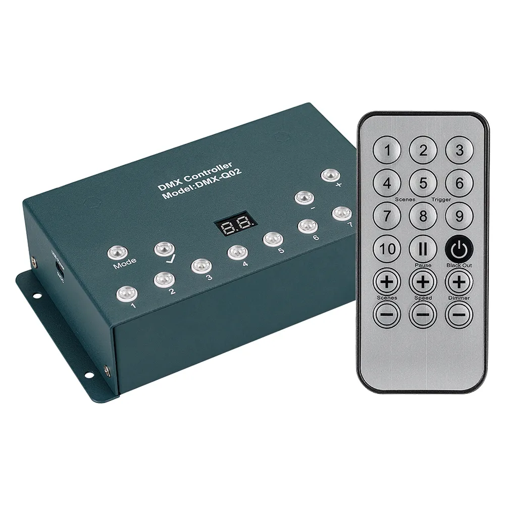 Контроллер DMX-Q02A (USB, 512 каналов, ПДУ 18кн) (Arlight, IP20 Металл, 1 год) - Изображение