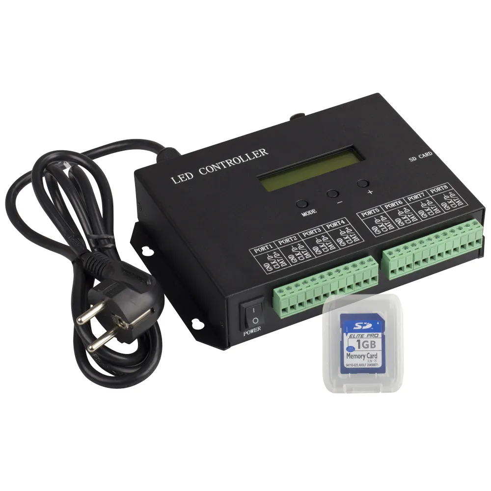 Контроллер HX-803SA DMX (8192 pix, 220V, SD-карта) (Arlight, -) - Изображение