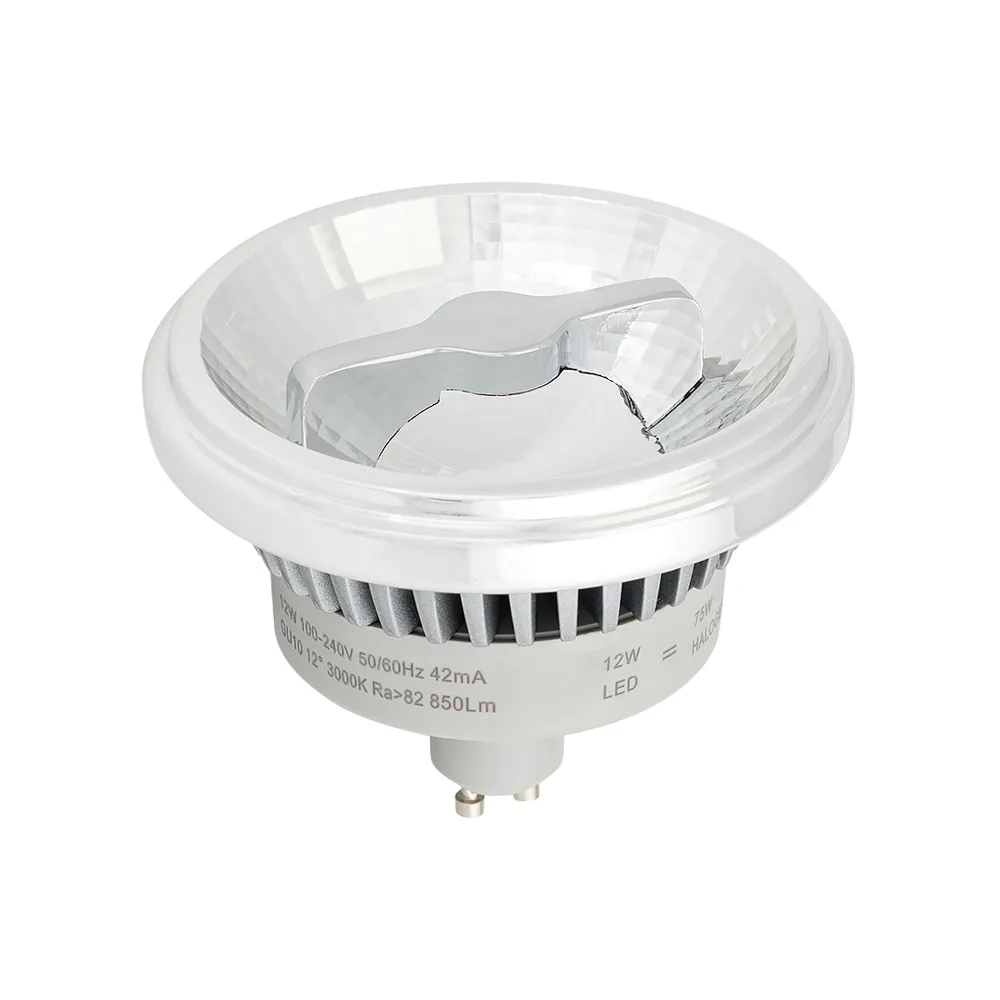 Лампа AR111-FORT-GU10-12W-DIM Day4000 (Reflector, 24 deg, 230V) (Arlight, Металл) - Изображение