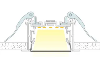 Пружинный держатель S2-LINIA-F Clip Set (Arlight, Металл) - Изображение